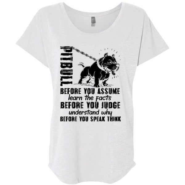 Pit Bull Before You Assume T Shirt, I Love Pit Bull T Shirt, Awesome T-Shirts