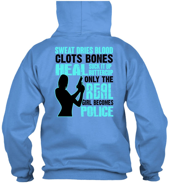 Only The Real Girl Becomes Police T Shirt, I Love Police T Shirt