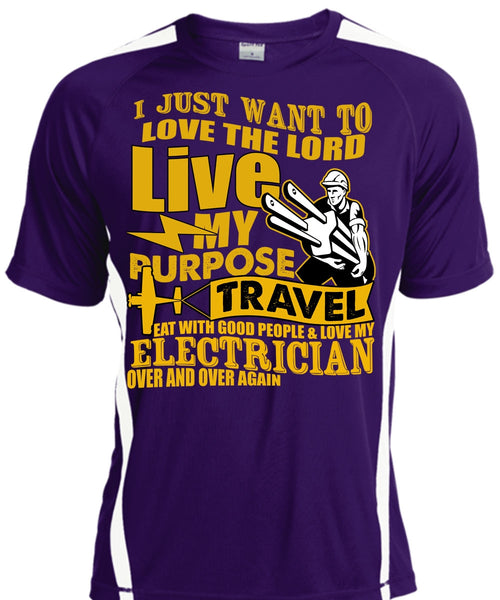 Love My Electrician T Shirt, Love The Lord T Shirt, Cool Shirt