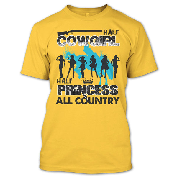 Half Cowgirl T Shirt, All Country T Shirt