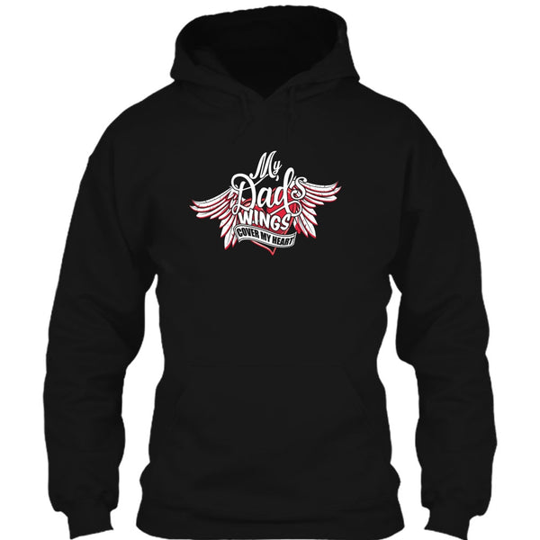 My Dad Wing's Cover My Heart T Shirt, Dad's Wing T Shirt