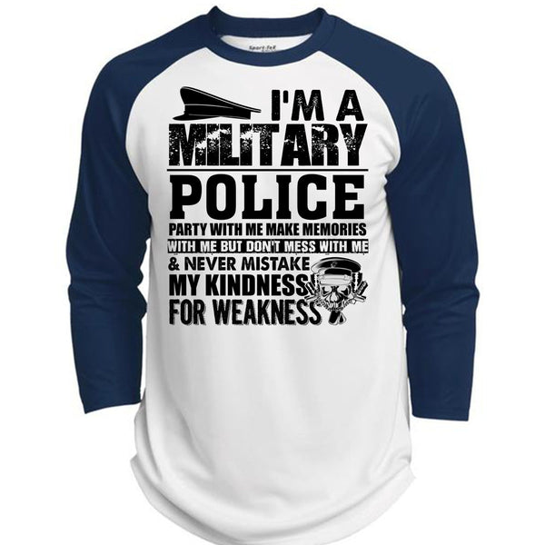 I'm A Military Police T Shirt, I Love Police T Shirt, Awesome T-Shirts  (Polyester Game Baseball Jersey)