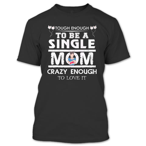 A black t-shirt with the shopify logo