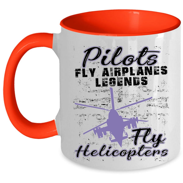 Fly Helicopters Coffee Mug, Pilots Fly Airplanes Accent Mug