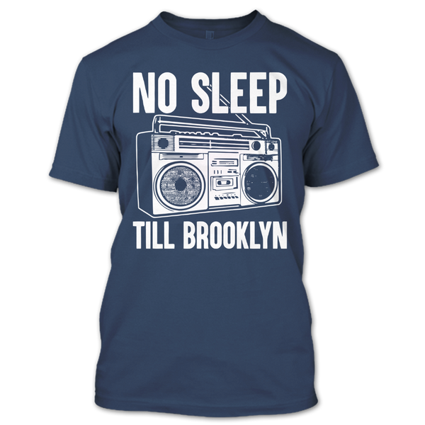 A black t-shirt with the shopify logo