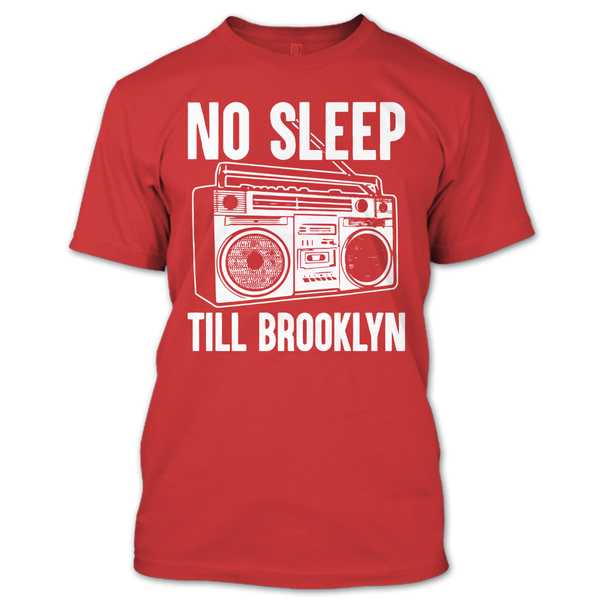 A black t-shirt with the shopify logo