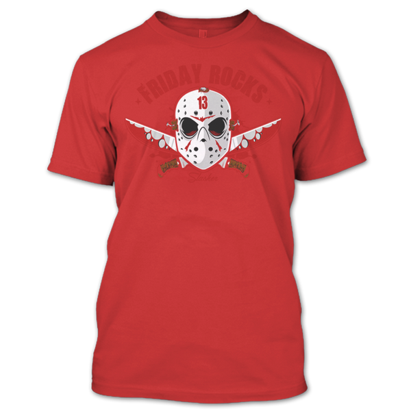 A black t-shirt with the shopify logo