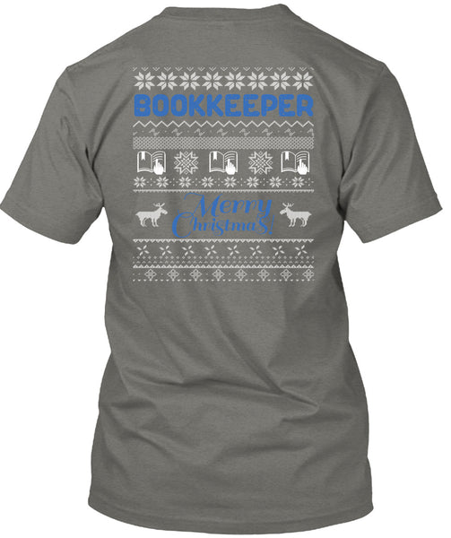 Bookkeeper Merry Christmas T Shirt, Being A Reader T Shirt