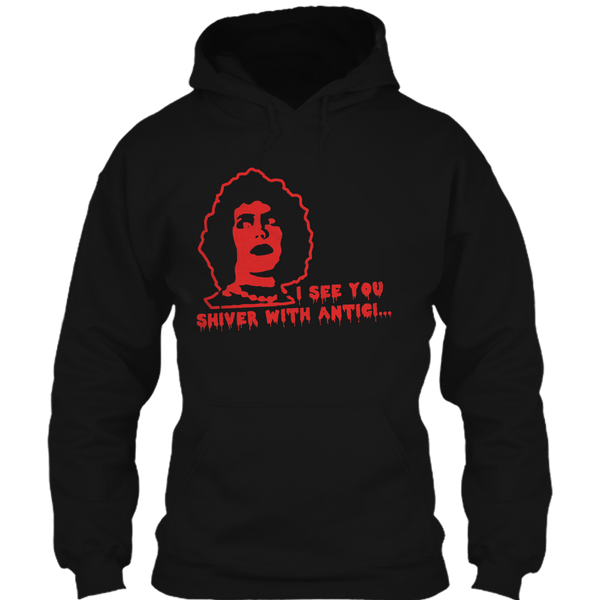 A black t-shirt with the shopify logo