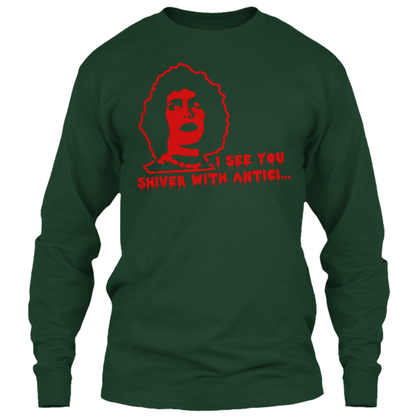 A black t-shirt with the shopify logo