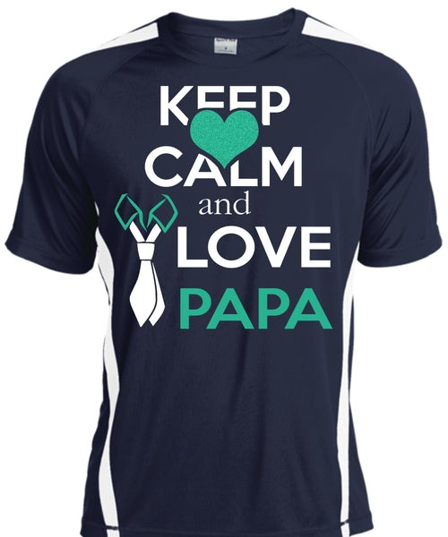 Keep Calm And Love Papa T Shirt, Father's Day T Shirt