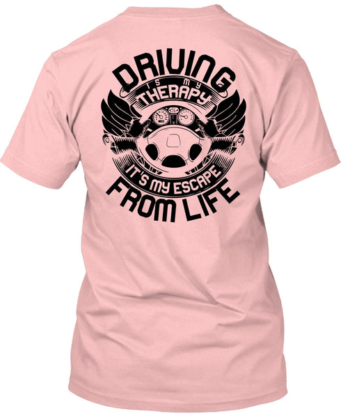 Driving Is My Therapy T Shirt, I Love Car T Shirt