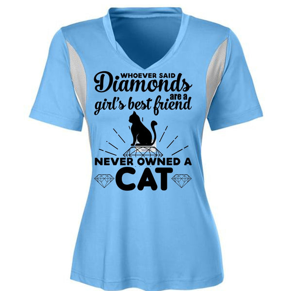 Diamonds Are A Girl's Best Friend Never Owned A Cat T Shirt, Favorite T Shirt