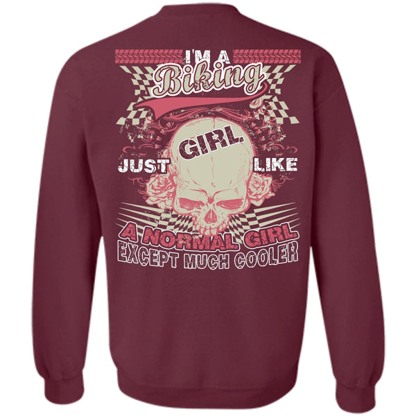 Just Girl Like A Normal Girl T Shirt, I Love Biker Sweatshirt