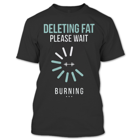 A black t-shirt with the shopify logo