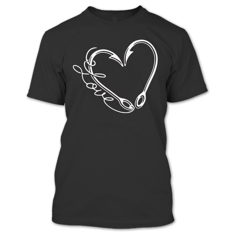 A black t-shirt with the shopify logo