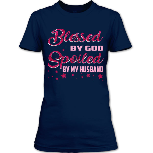 A black t-shirt with the shopify logo