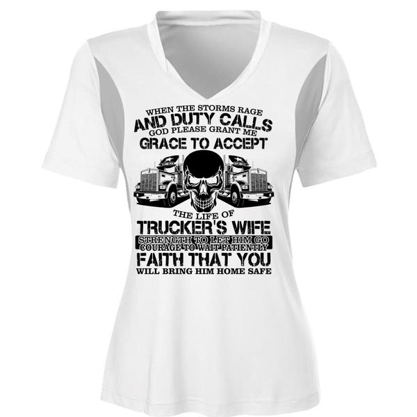The Life Of Trucker's Wife T Shirt, I Love Trucking T Shirt, Awesome T-Shirts