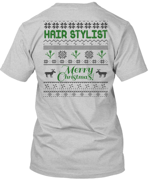 Hair Stylist Merry Christmas T Shirt, I Love Hair Stylist T Shirt