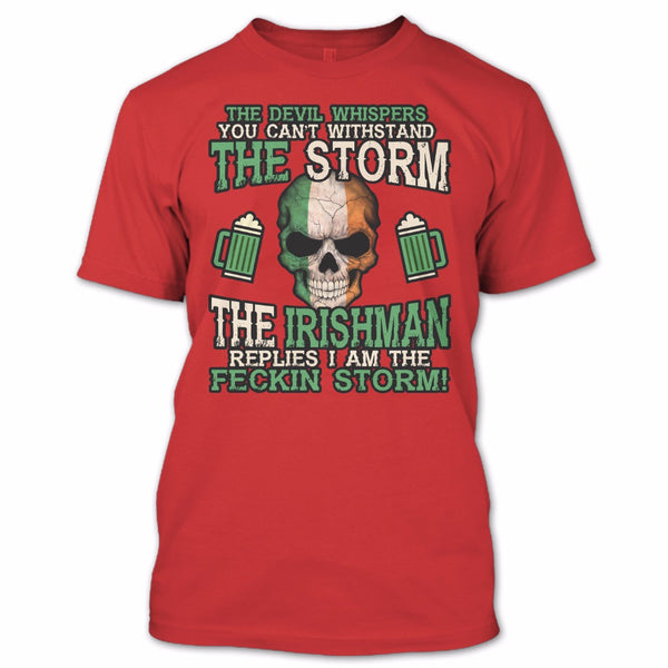 A black t-shirt with the shopify logo