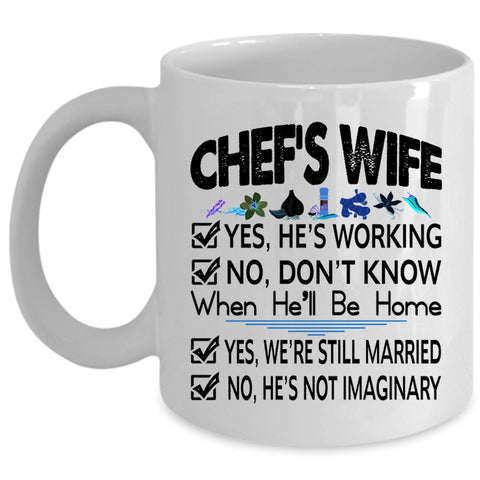 Lovely Gift For Chef's Wife Coffee Mug, Chef's Wife Cup