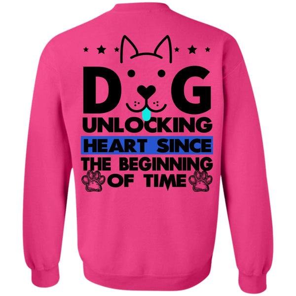I Love My Dog T Shirt, Dog Unlocking Heart Sweatshirt