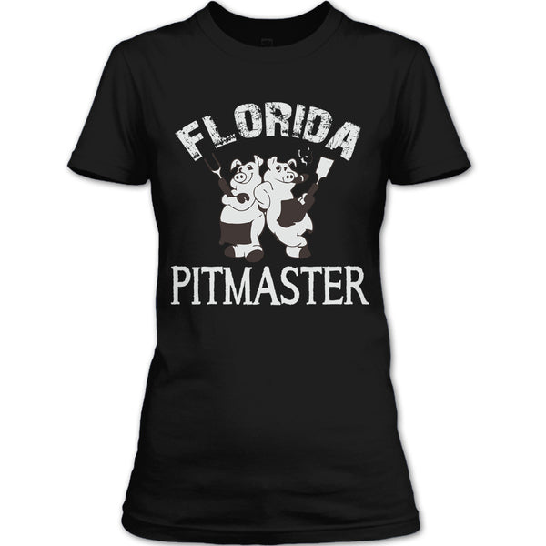 A black t-shirt with the shopify logo