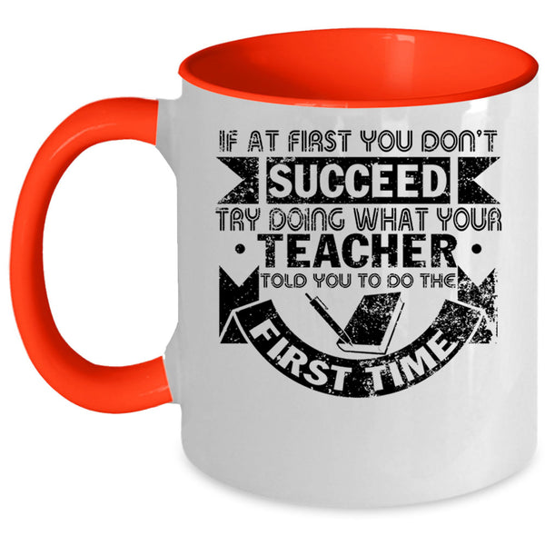 Funny Gift For Teacher Coffee Mug, Cool Teacher Accent Mug