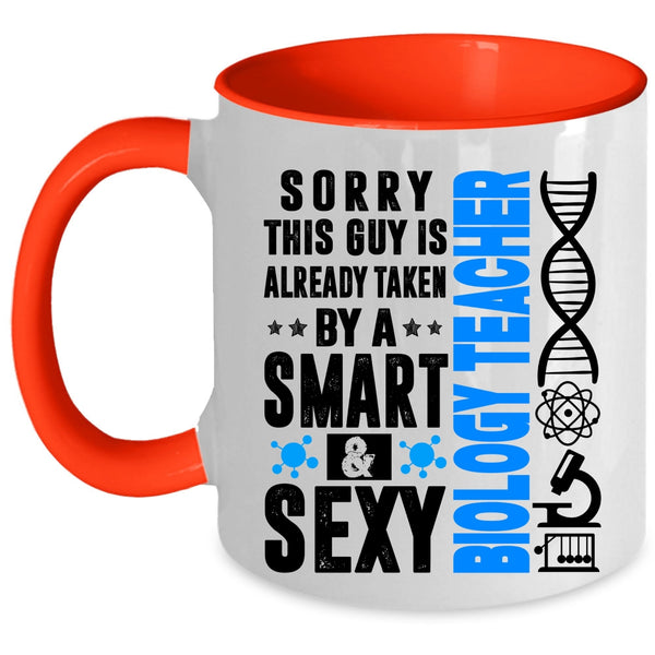 Awesome Husband Coffee Mug, Taken By A Smart Biology Teacher Accent Mug
