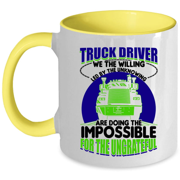 Cute Gift For Truck Driver Coffee Mug, Truck Driver Accent Mug