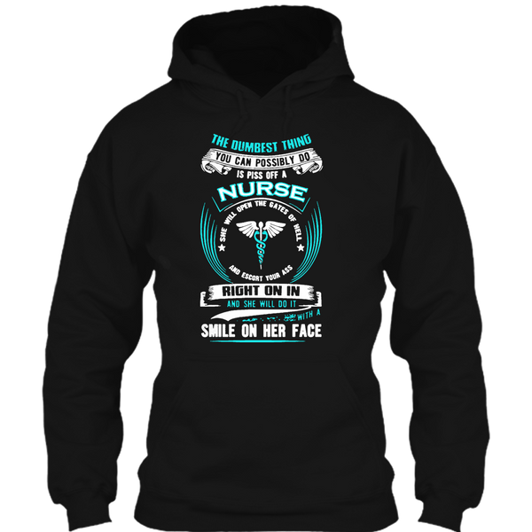 A black t-shirt with the shopify logo