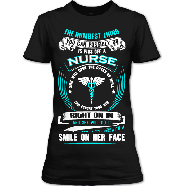 A black t-shirt with the shopify logo