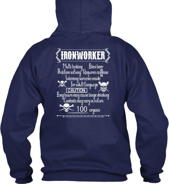 Ironworker Multitasking T Shirt, Likes Beer T Shirt