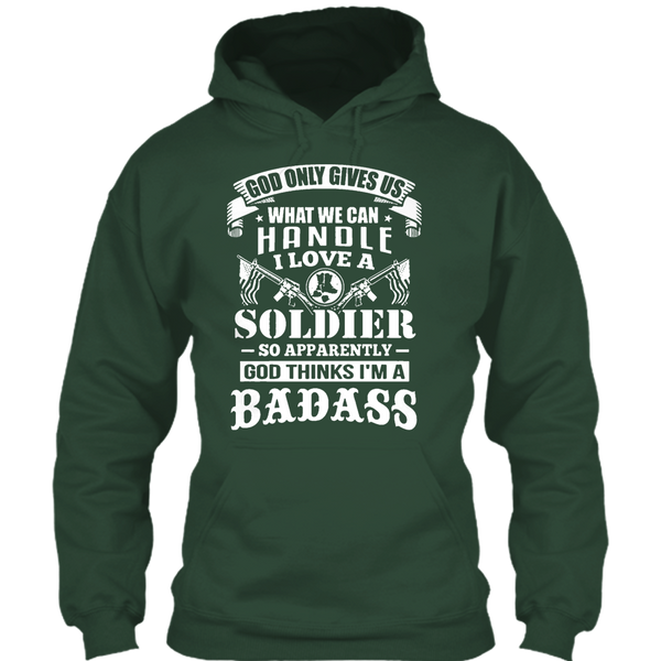 A black t-shirt with the shopify logo