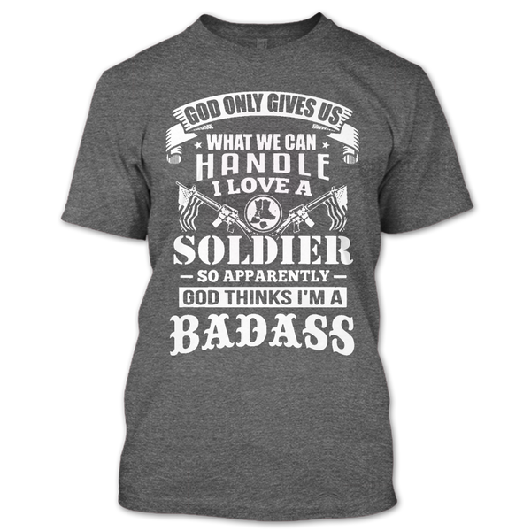 A black t-shirt with the shopify logo