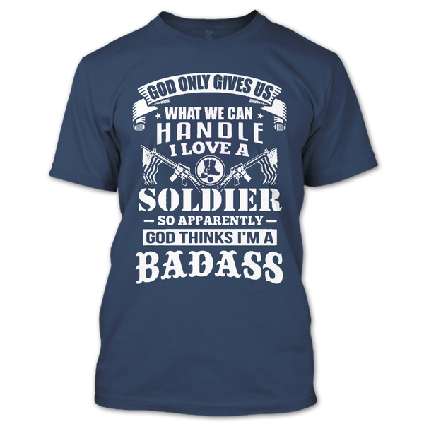 A black t-shirt with the shopify logo