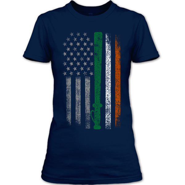 A black t-shirt with the shopify logo