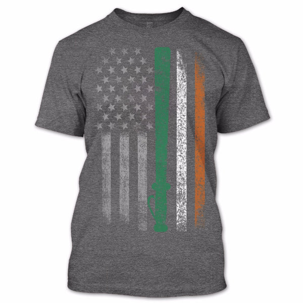 A black t-shirt with the shopify logo