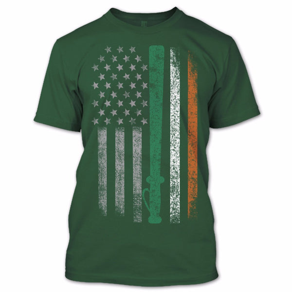 A black t-shirt with the shopify logo