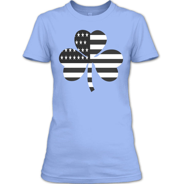 A black t-shirt with the shopify logo