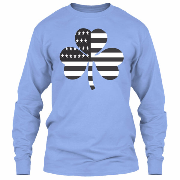 A black t-shirt with the shopify logo