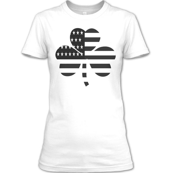 A black t-shirt with the shopify logo