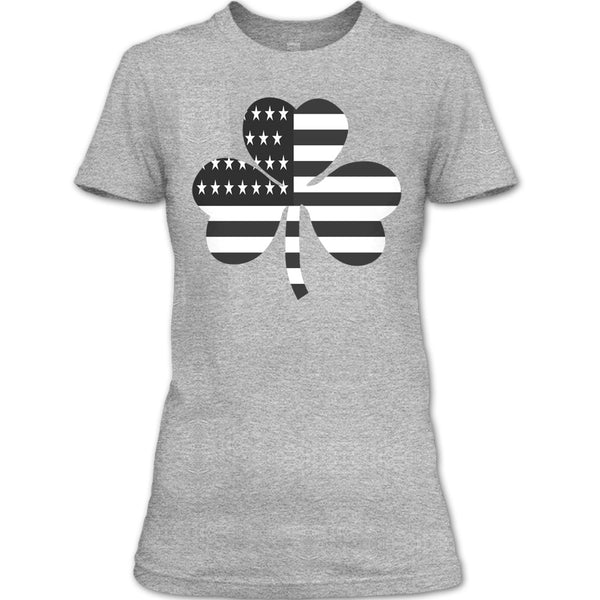 A black t-shirt with the shopify logo