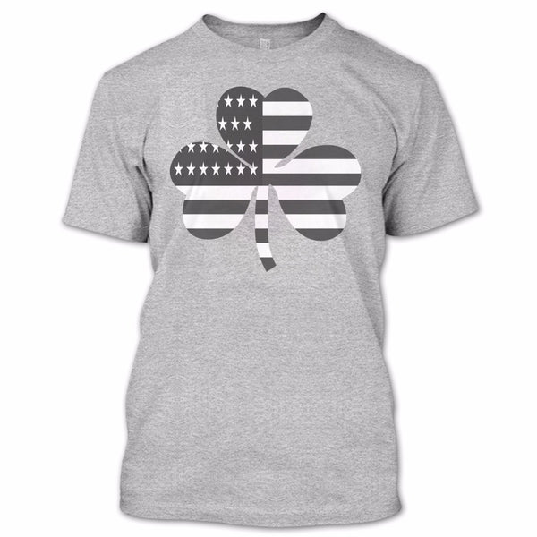 A black t-shirt with the shopify logo