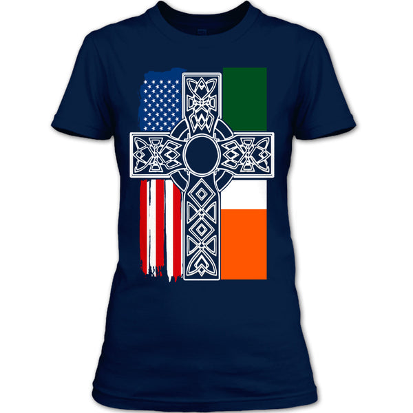 A black t-shirt with the shopify logo