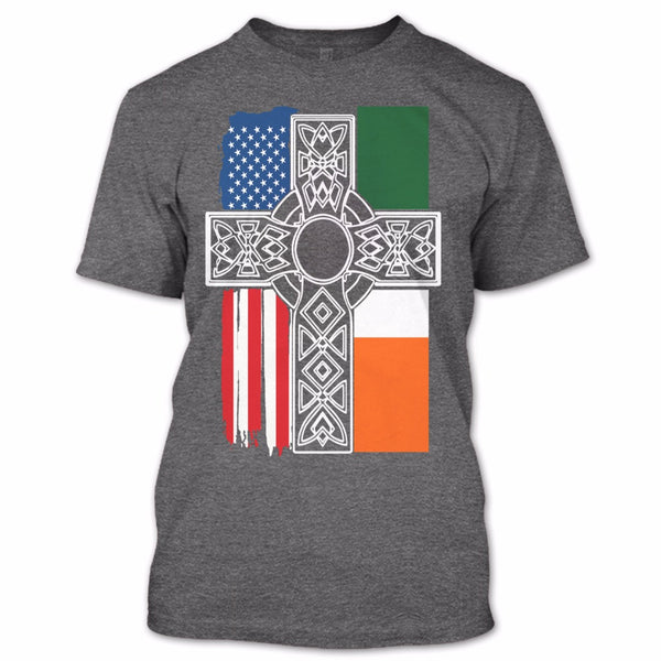 A black t-shirt with the shopify logo