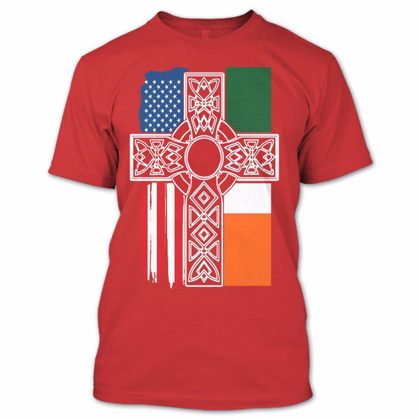 A black t-shirt with the shopify logo