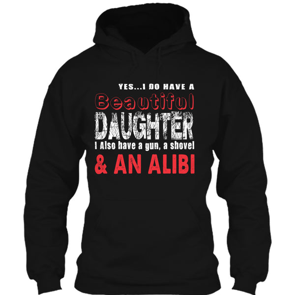 A black t-shirt with the shopify logo