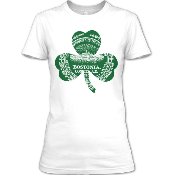 A black t-shirt with the shopify logo