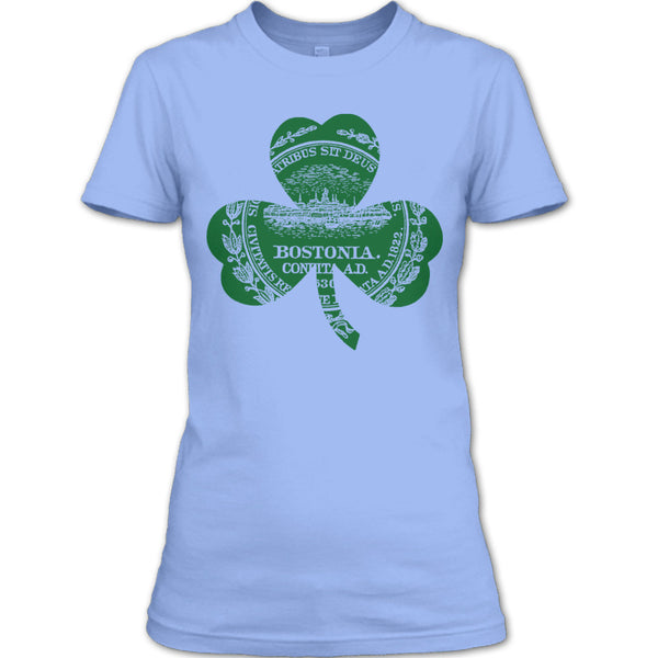 A black t-shirt with the shopify logo